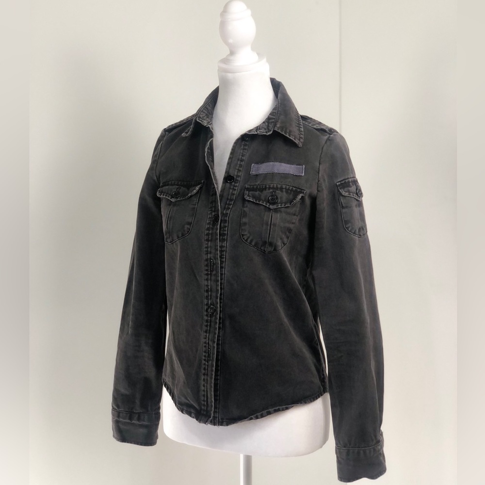 Marc Jacobs Women's Long Sleeve Military Inspired Button-Up Jacket Shirt XS/2
